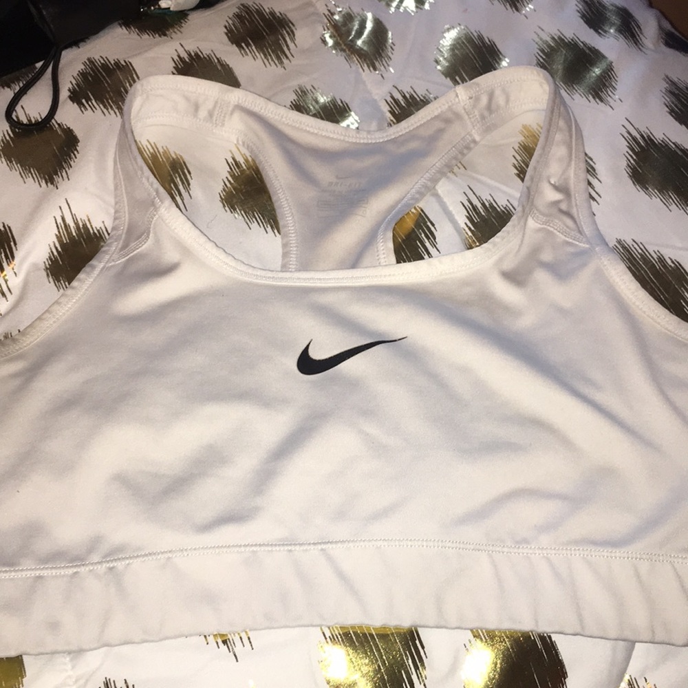 White sports bra